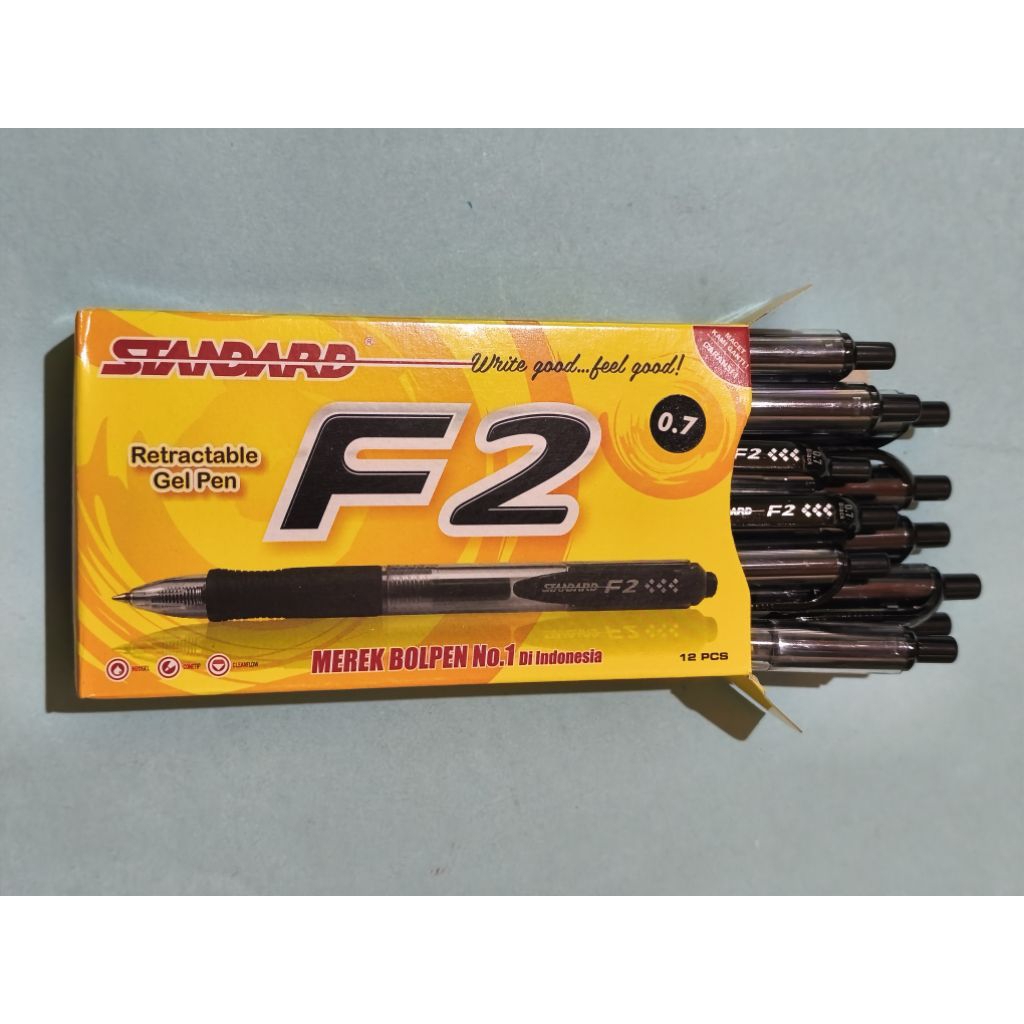 

Pulpen Pencet, Pulpen Cetek Standart F2 Hitam