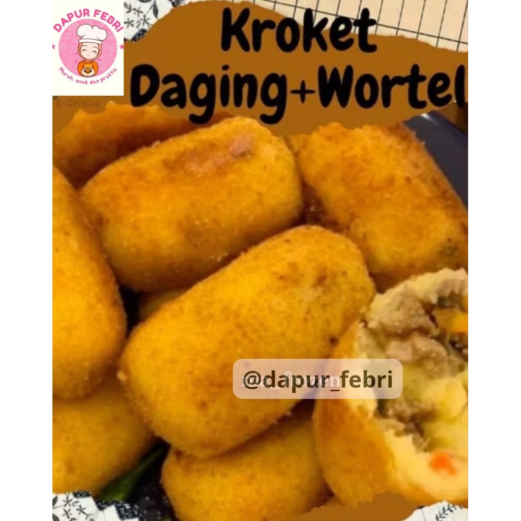 

Kroket daging froozen food praktis enak murah