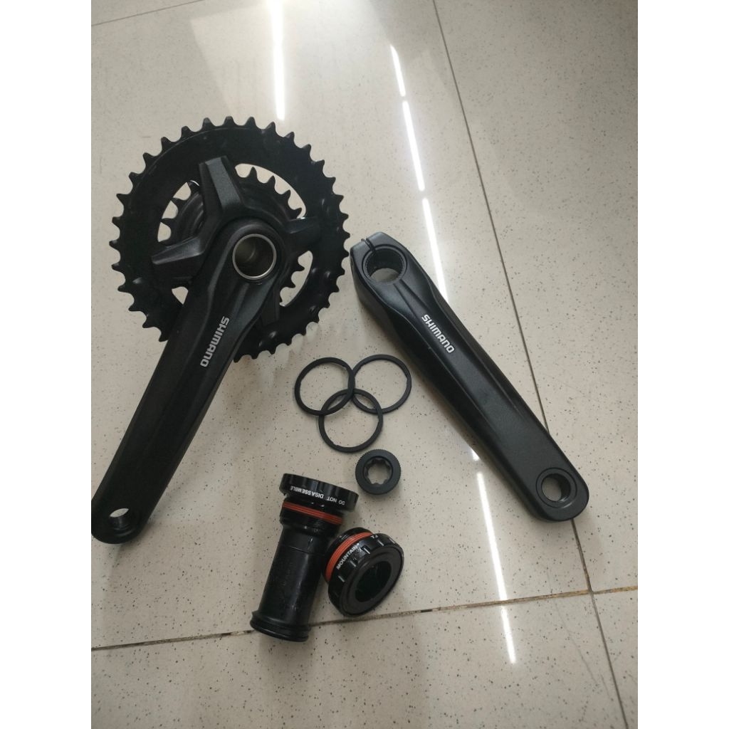 crank Shimano altus mt210 double 36x22 Ht2 crankset
