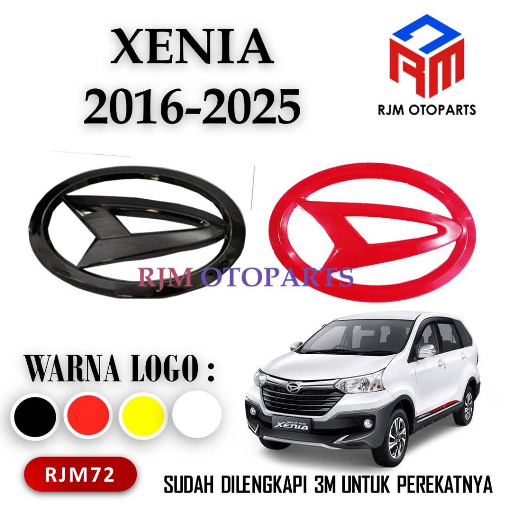EMBLEM MOBIL LOGO DAIHATSU XENIA 2016 - 2025 DEPAN BELAKANG - RJM72
