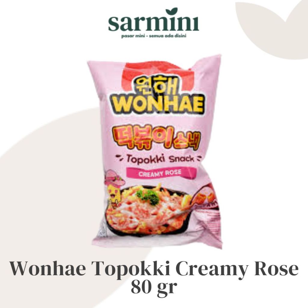 

Wonhae Topokki Snack Creamy Rose 80 gr