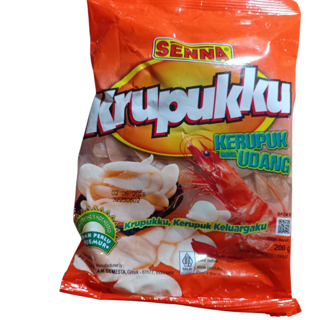 

Kerupuk Udang Merk Senna Krupukku Sena 200gr