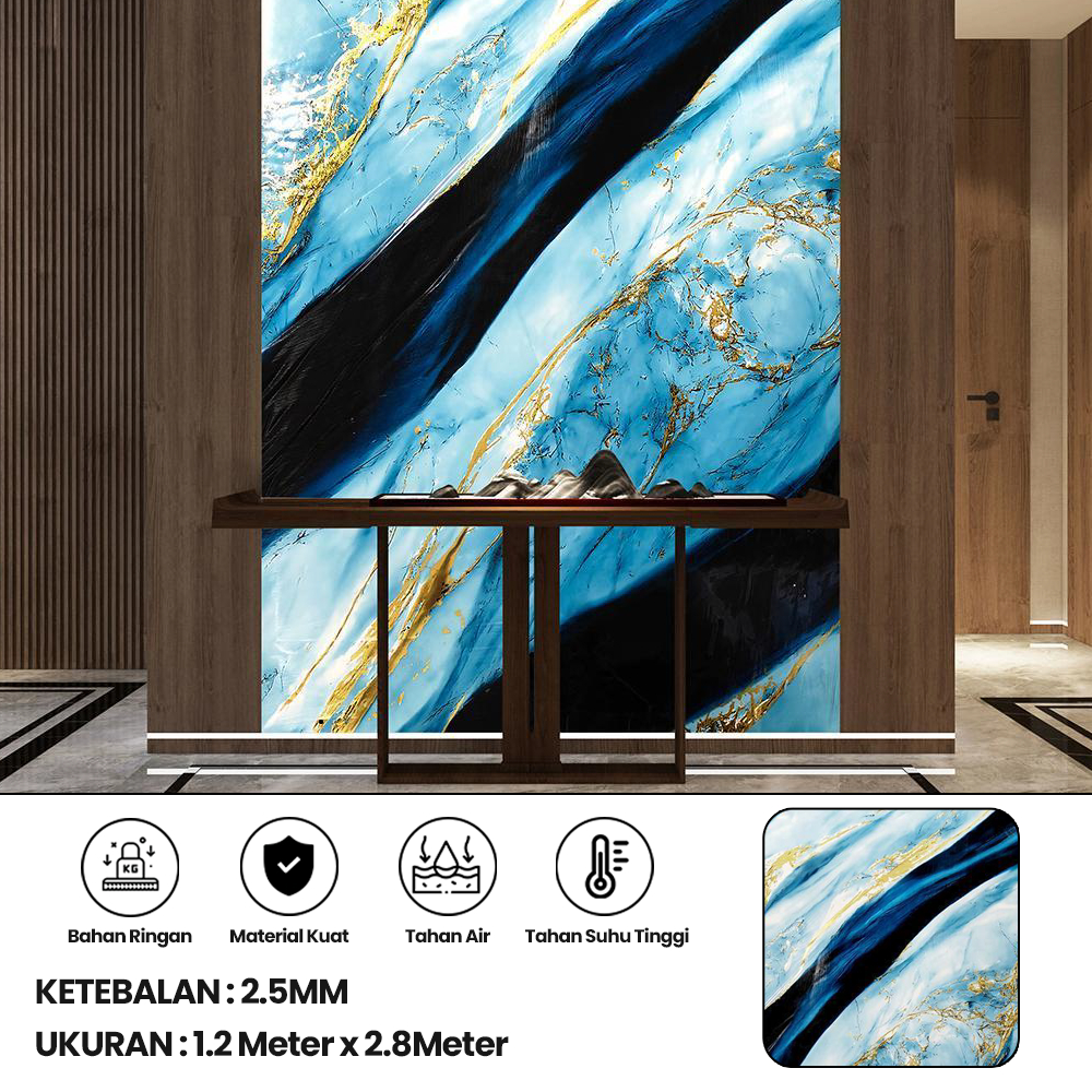 Wallpaper Dinding Vinyl Marble 120CM x 280CM Wallpaper Foam Granit Tebal Roll Dekorasi Ruangan Mewah