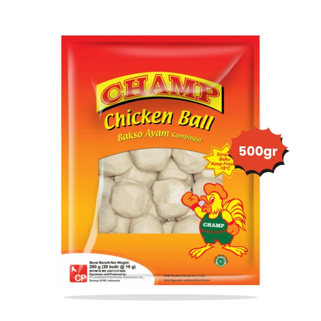 

(SKR) CHAMP CHICKEN BALL 500GR | Frozen Food Champ Chicken Ball 500gr
