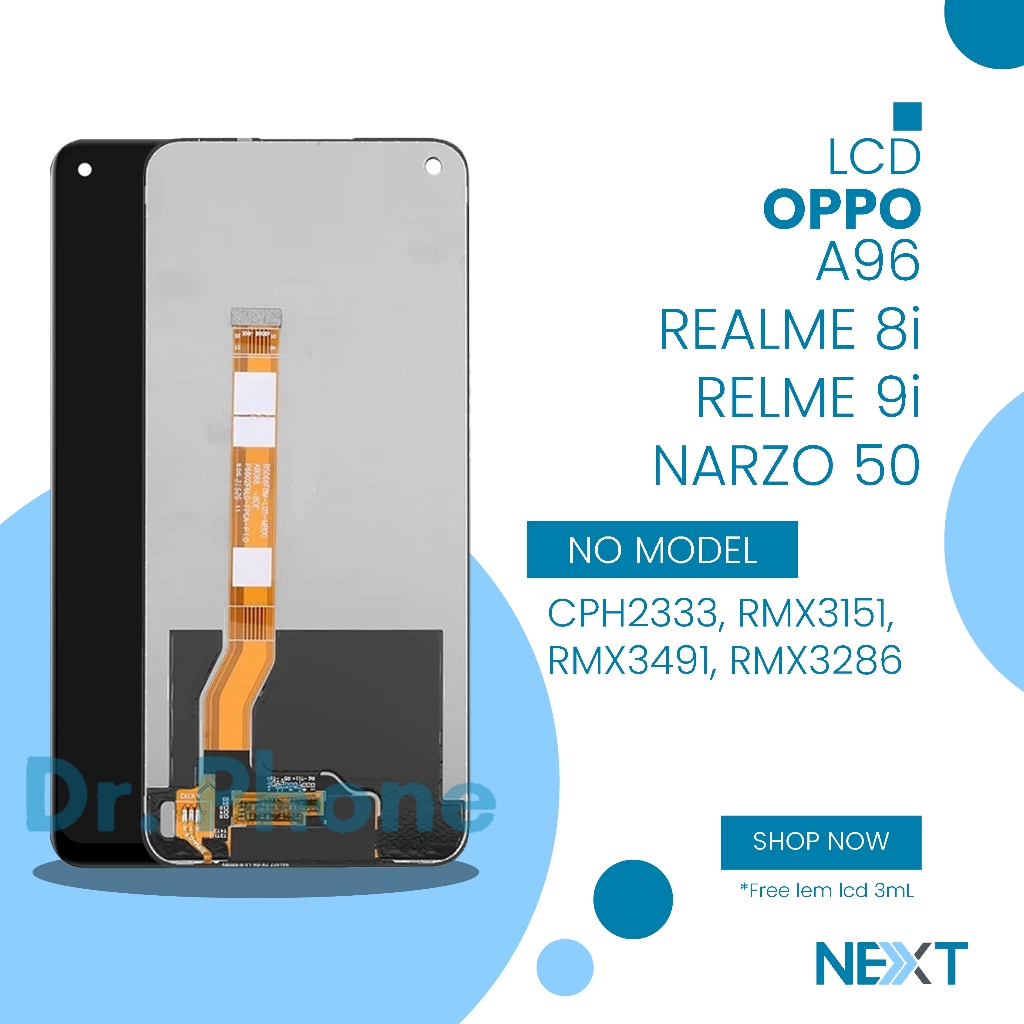 LCD Oppo A96 / LCD Realme 8i / LCD Realme 9i / LCD Realme Narzo 50 - Fullset Touch Screen