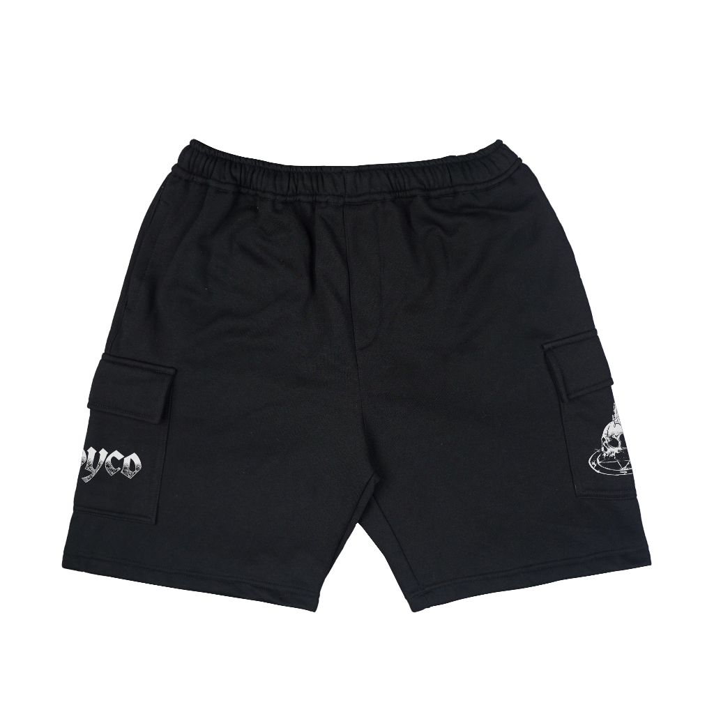 Troy Company Cargo Pants Fleece Short Pants Black Ritual - Celana Pendek Kargo Hitam SFC 3236