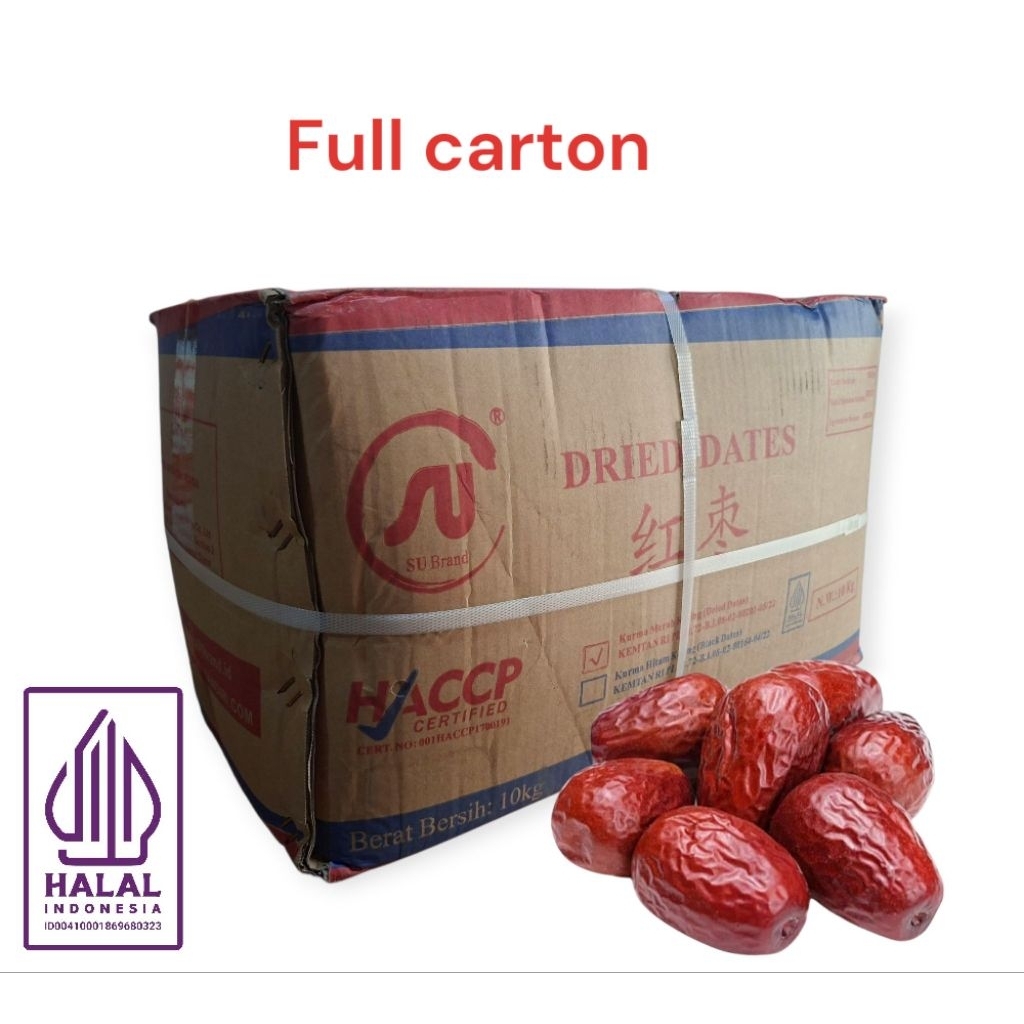 

Su Brand Full Carton Angco kurma merah ukuran Besar -10kg - Dus