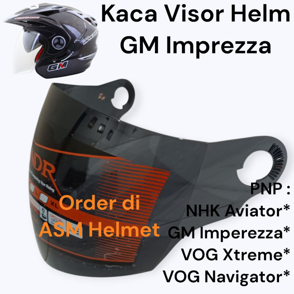 Kaca Viskr Helm GM Impreza Kaca Helm GM Imperesa Visor GM Double Visor GM Imperezza