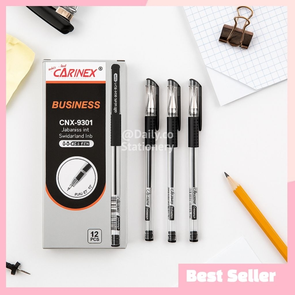 

Gel Pen Carinex Business CNX-8801 0.5mm 1 Pack Isi 12 Pcs