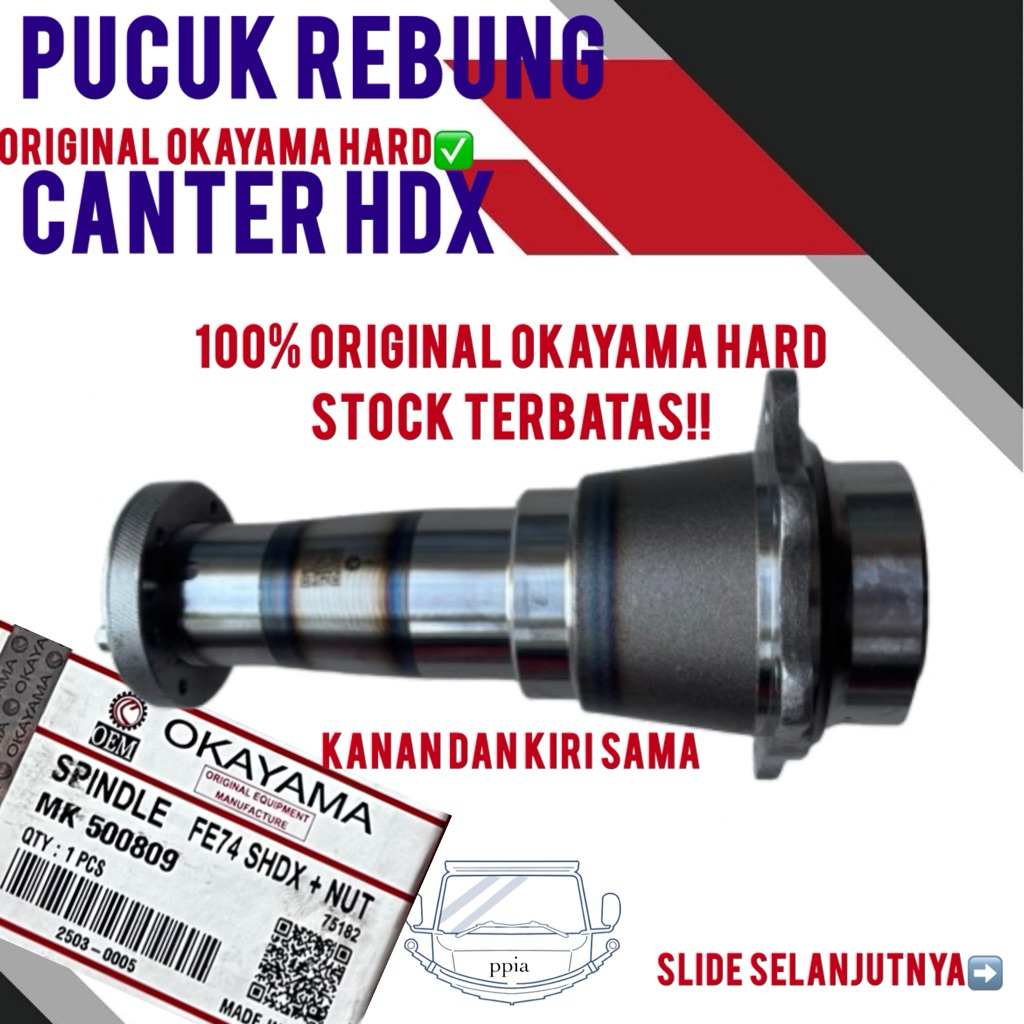 Pucuk Rebung Canter HDX Original Okayama Hard (harga perbiji) / pucuk bumbungan HDX / Housing end pu