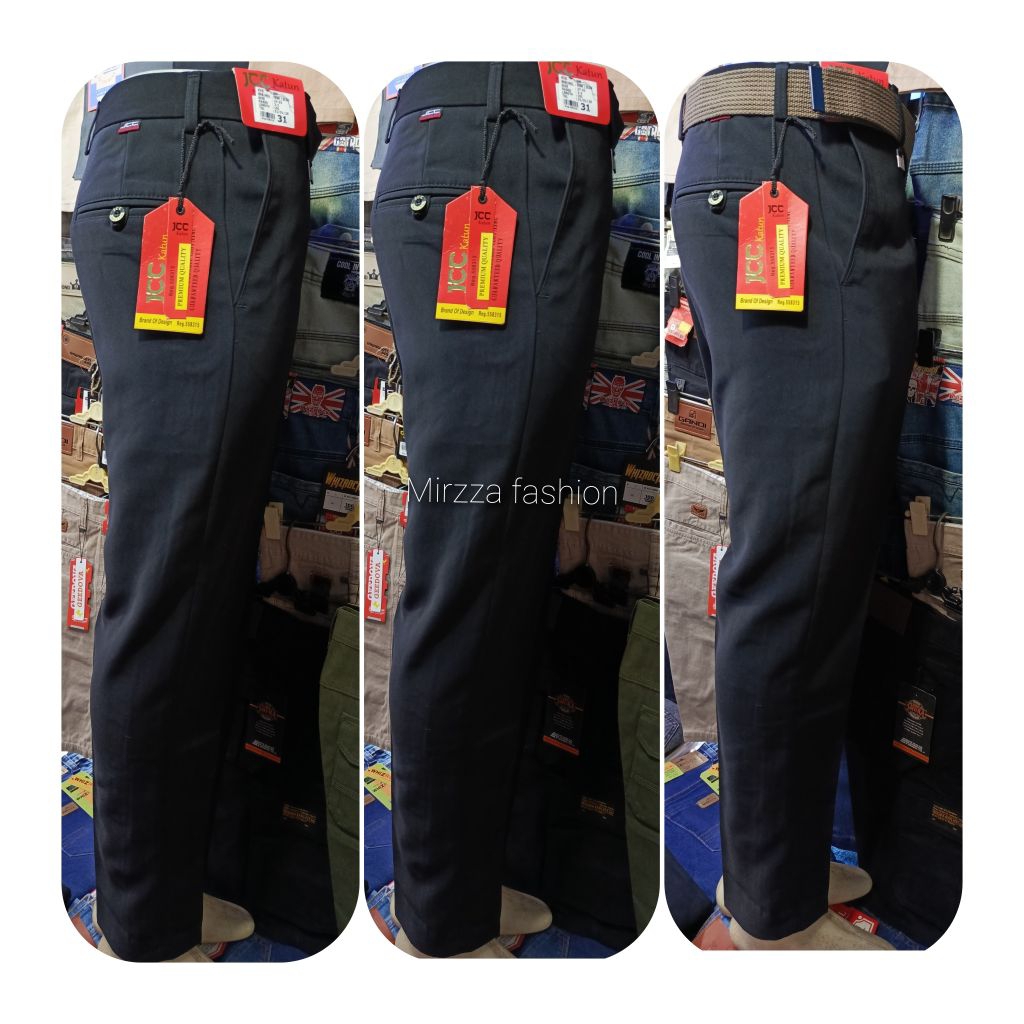 Celana bahan/celana dasar model slim fit,merk JCC premium Quality tebal halus
