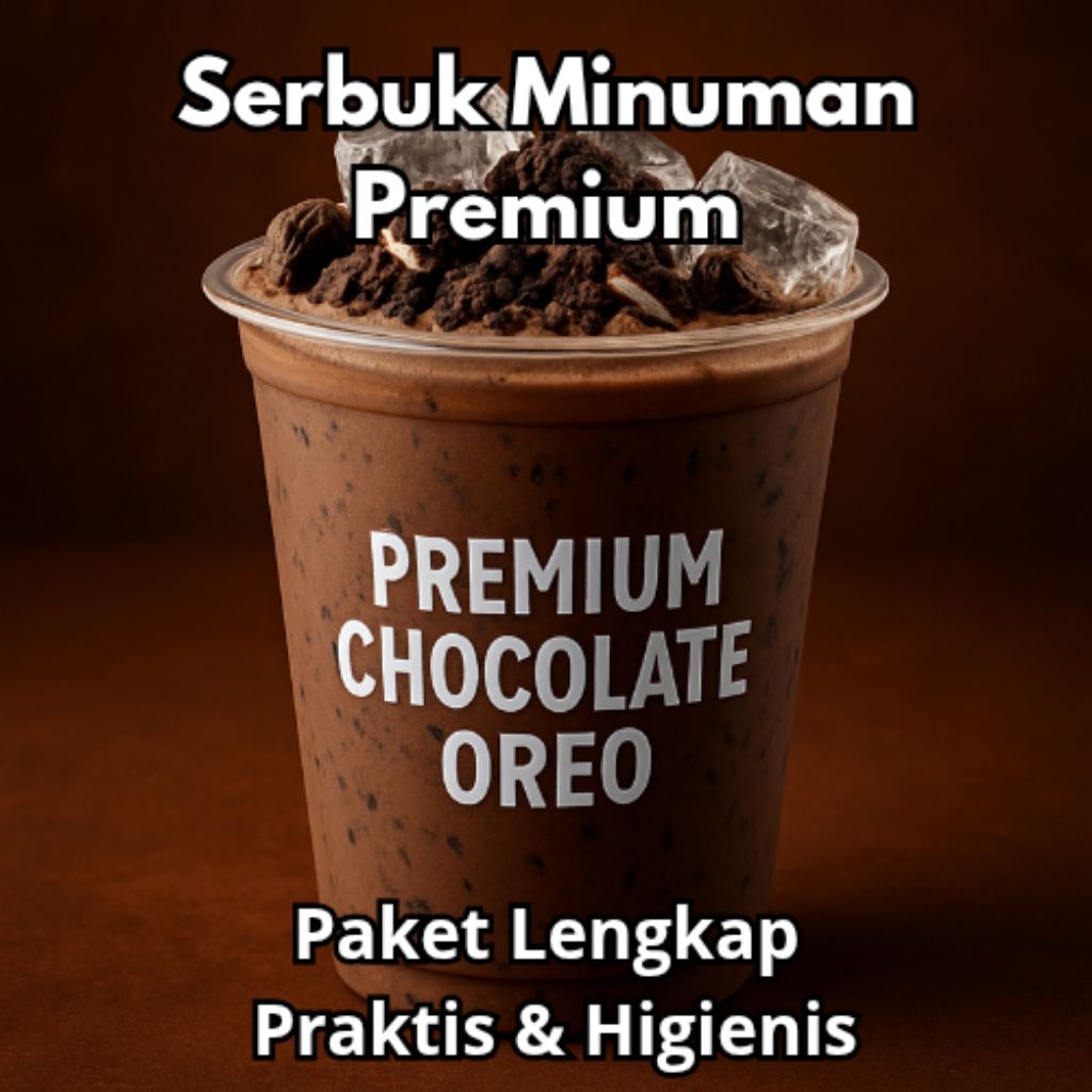 

Paket Lengkap Jualan Serbuk Minuman Premium Rasa Coklat Oreo