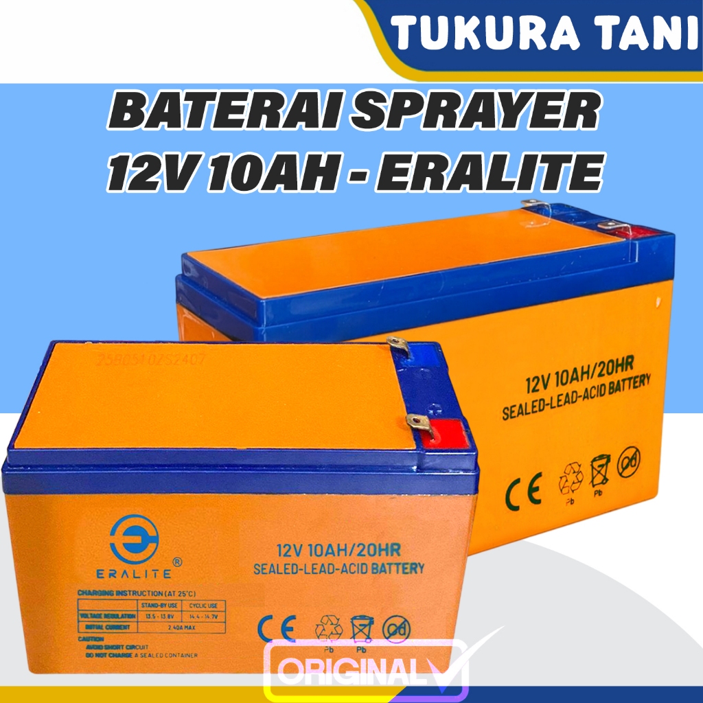 【12V 10AH】aki SLA 12V 10Ah kapasitas asli 100% original