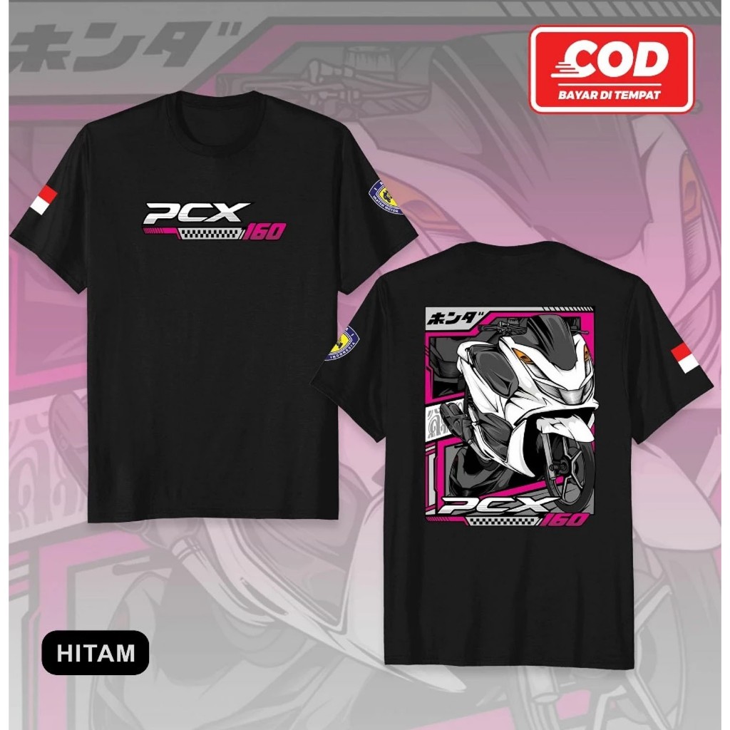 KAOS DISTRO MOTIF KAOS MOTOR PCX 160 KAOS HONDA PCX TERBARU BAJU PRIA DAN WANITA