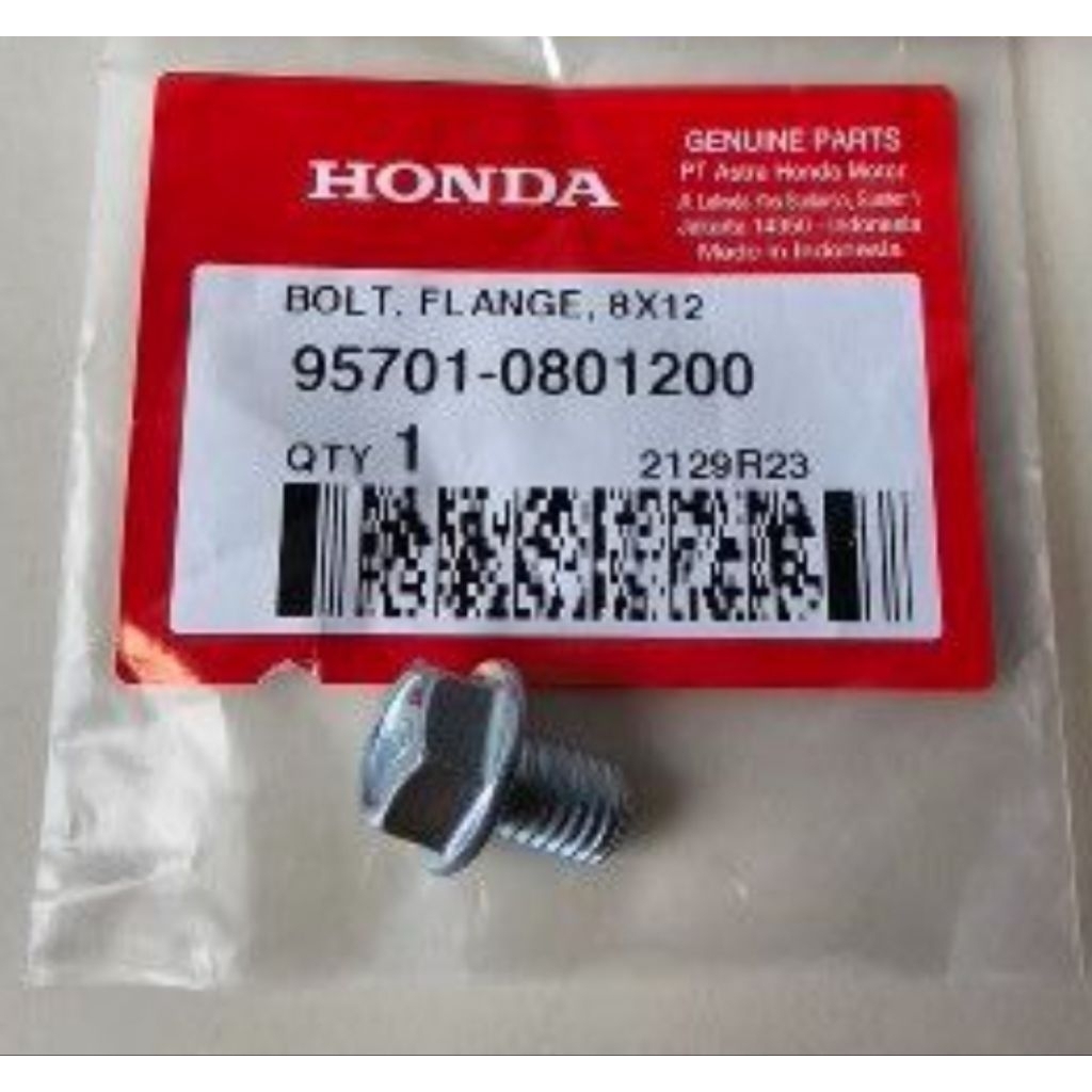 957010801200 Bolt,Flange,8X12 BAUT OLI GARDAN BEAT BAUT OLI GARDAN SCOOPY BAUT OLI GARDAN VARIO BAUT