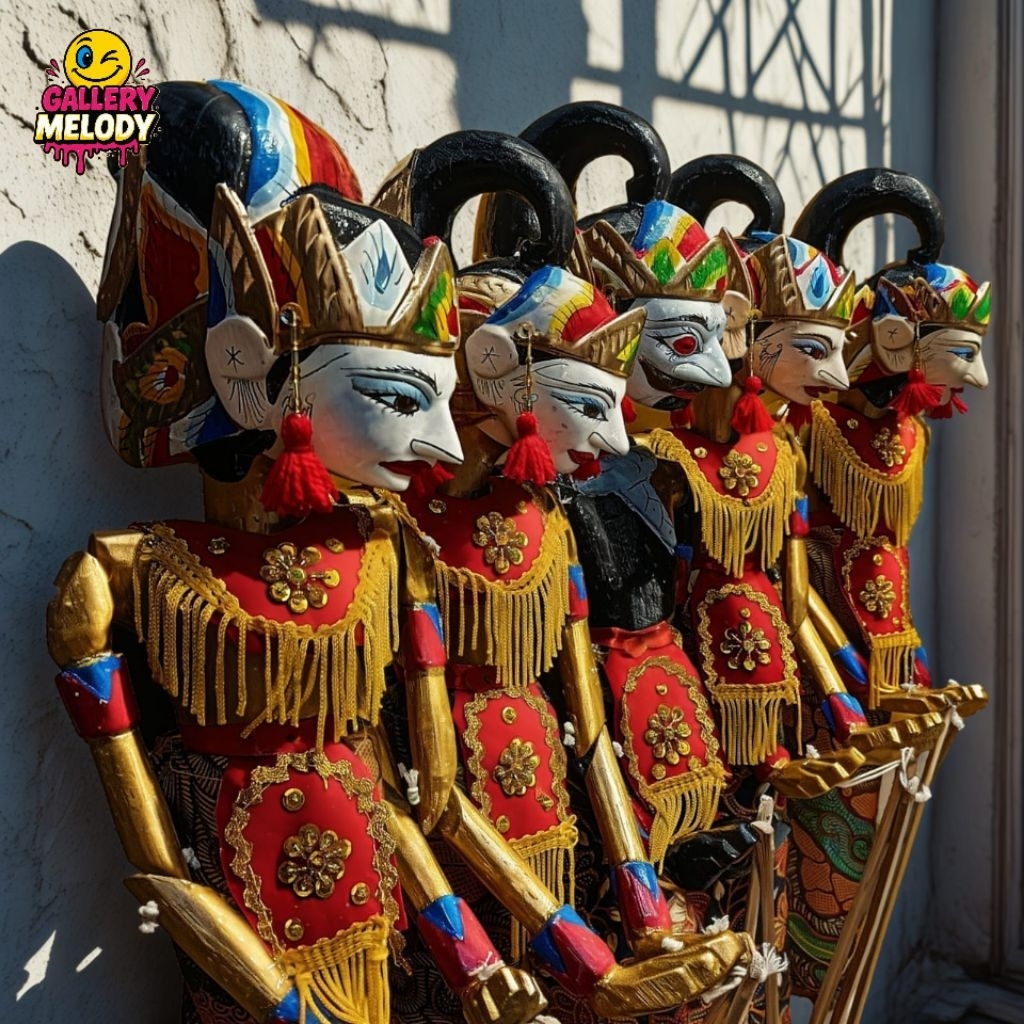 Wayang Golek Pandawa 1 Set(isi 5cs = Yudistira,Bima,Arjuna,Nakula,Sadewa)