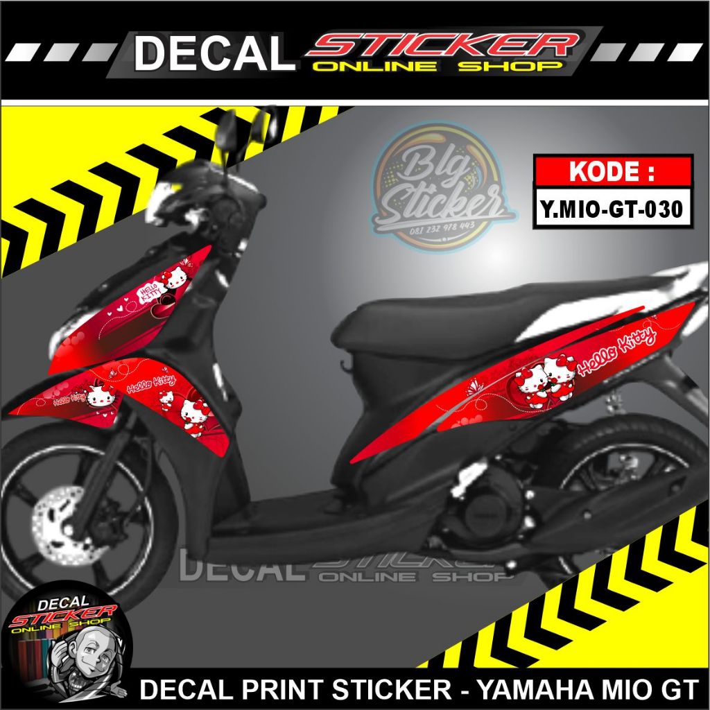 STRIPING MOTOR YAMAHA MIO GT 2013-2014 VARIASI STIKER DECAL