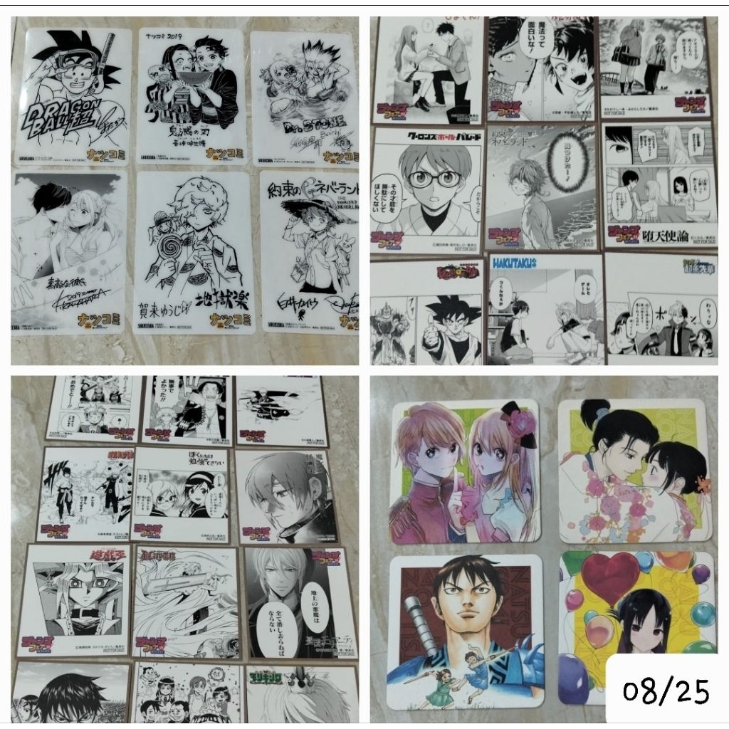 Official Merch Jump Fair Mini Shikishi Card Animate Fair Coaster