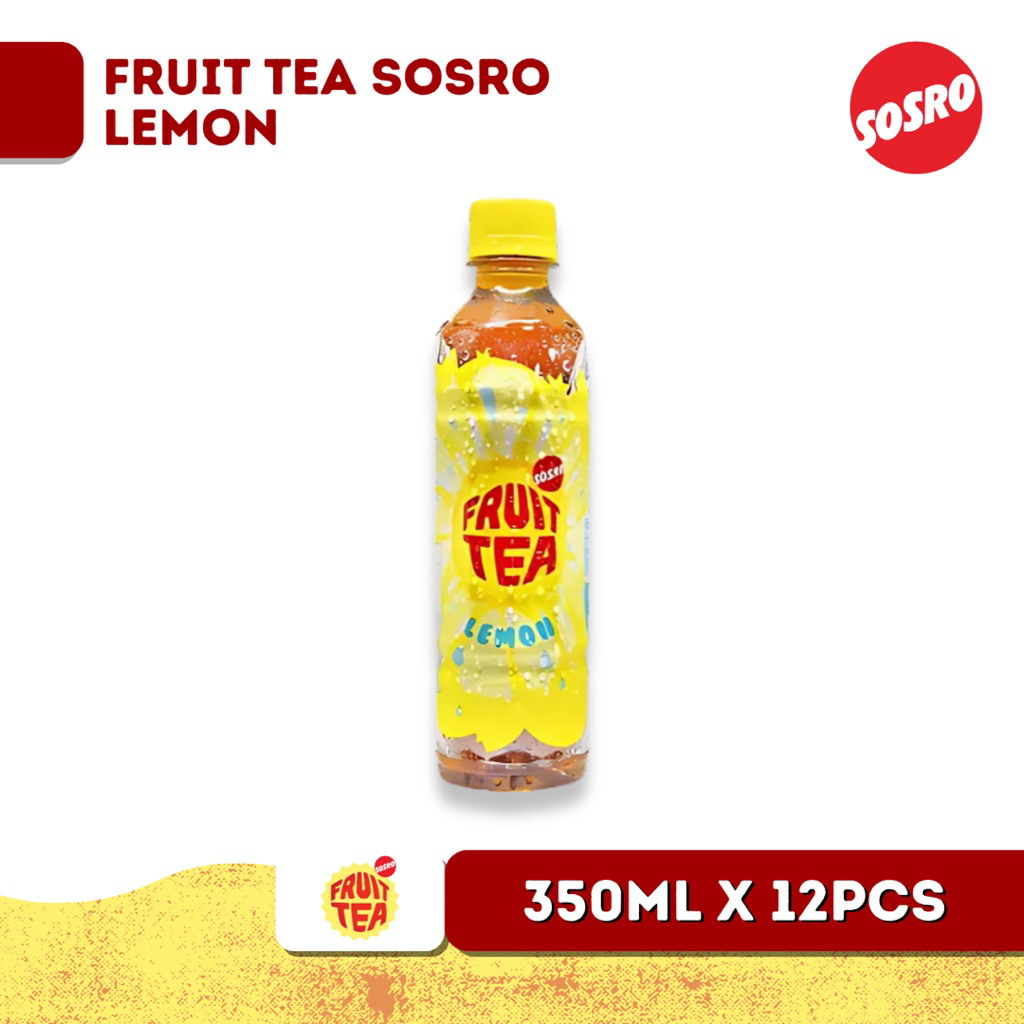 

FRUIT TEA SOSRO LEMON - PET 350ml Satu Dus Isi 12