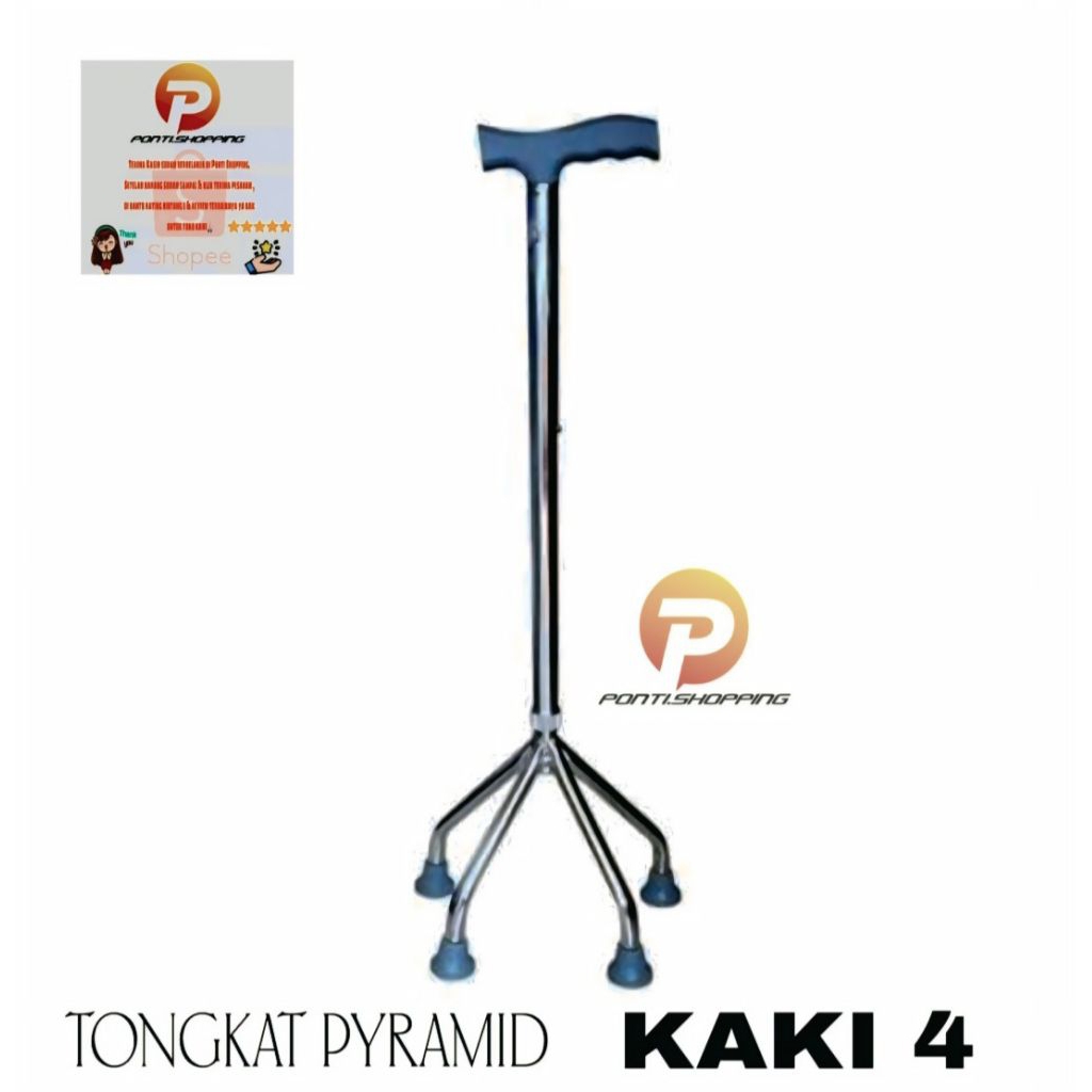 Tongkat Kaki 4/Tongkat Pyramid