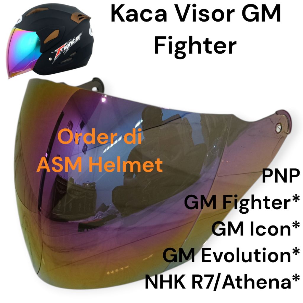 Kaca Visor Helm GM Fighter Kaca Helm GM Fighter GM evoy