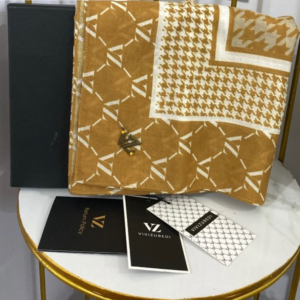 PRELOVED VZ MONOGRAM VIVI ZUBEDI CHAFIYE SCARF