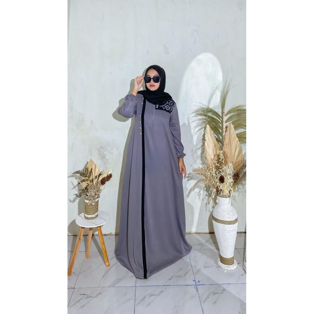 Gamis rayon twill uniqlo byAl-ghizar fashion