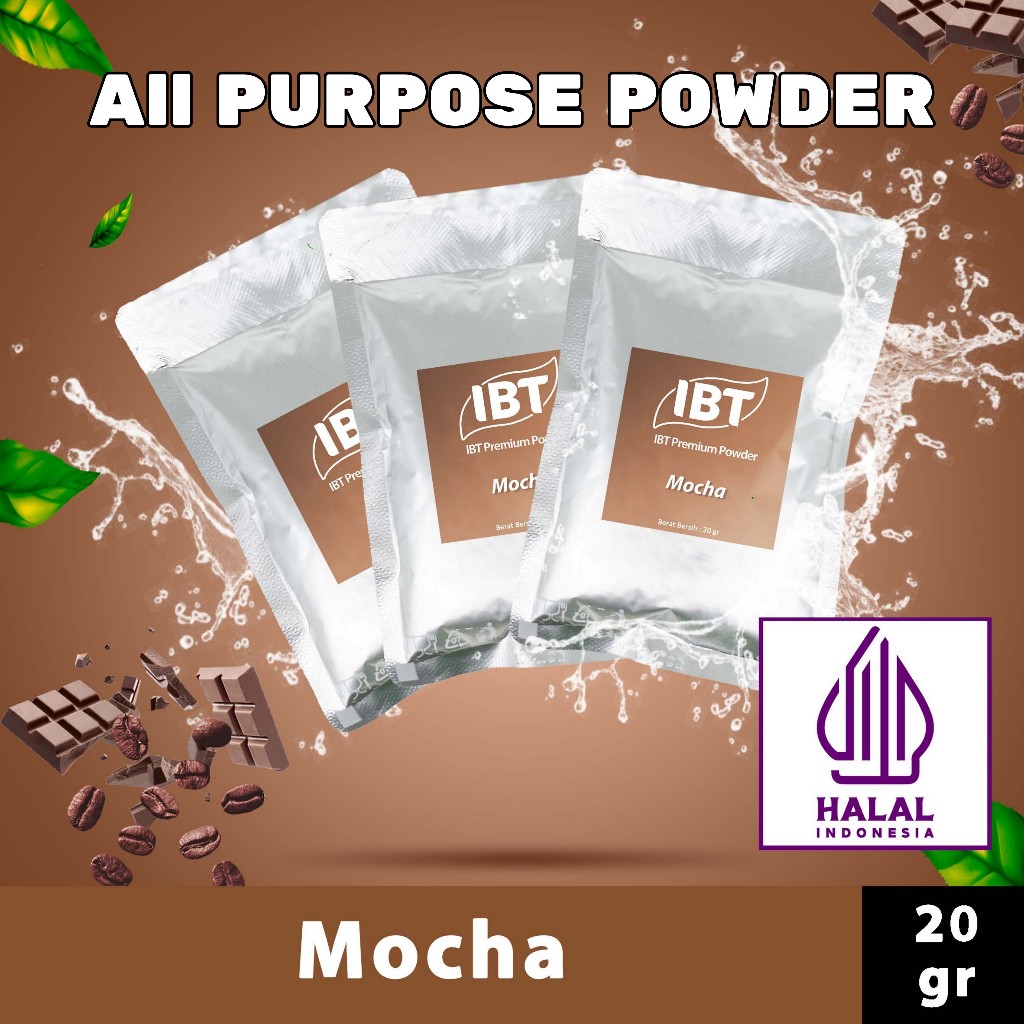 

Bahan Minuman Bubuk Mocha IBT Premium Powder Sachet