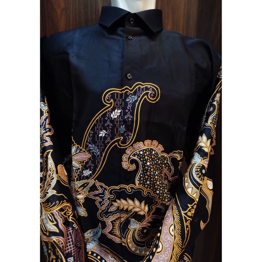 Kemeja Alisan Batik Premium Jumbo 16.5-17.5 Lengan Panjang Reguler
