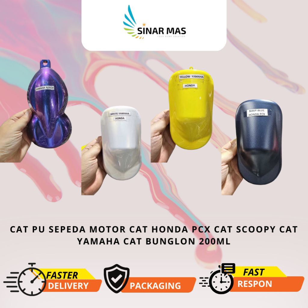 Cat PU sepeda motor Cat Honda PCX Cat Scoopy Cat Yamaha Cat Bunglon 200ml