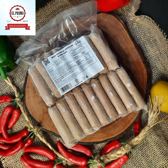 

EL PRIMO sosis sapi / beef sausages reguler 1KG Horeca
