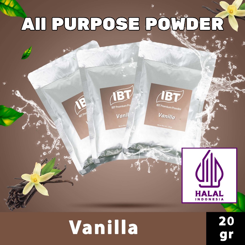 

Bahan Minuman Bubuk Rasa Vanilla IBT Premium Powder Sachet