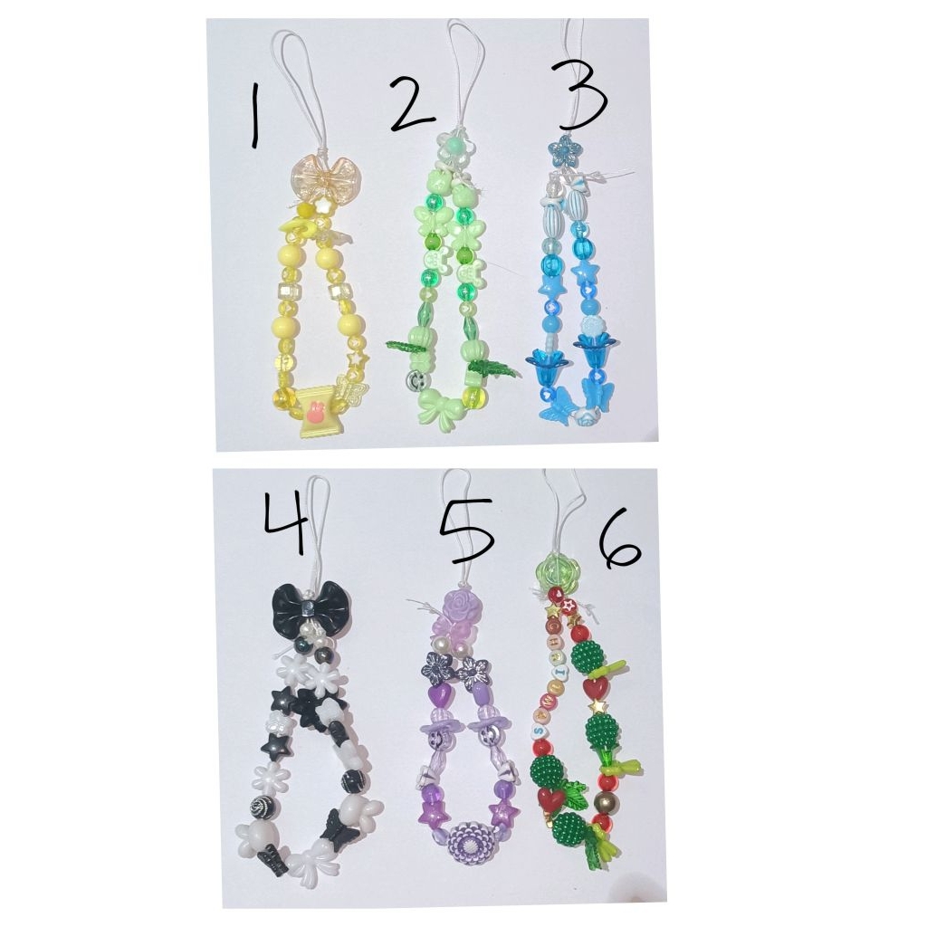 Gantungan hp manik manik lucu