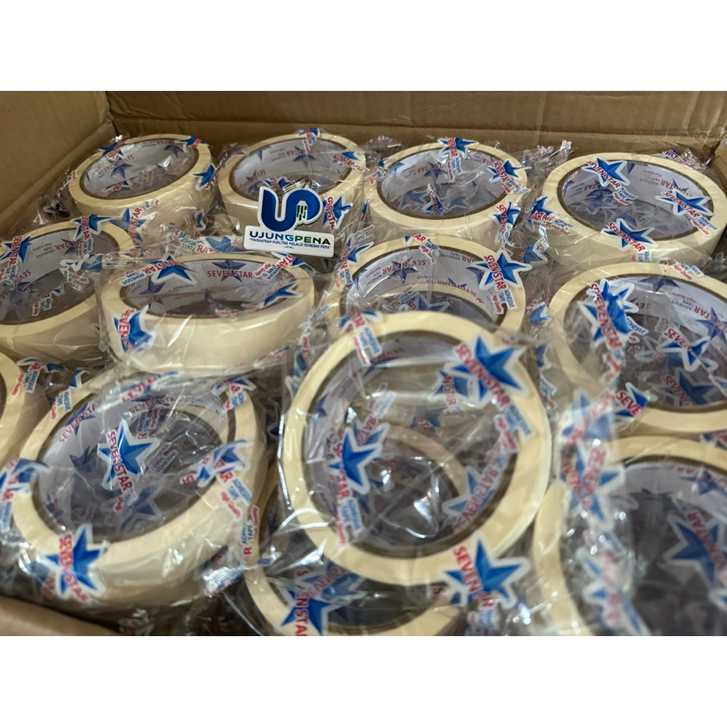 

Lakban Kertas 24 mm 20 yard MASKING TAPE