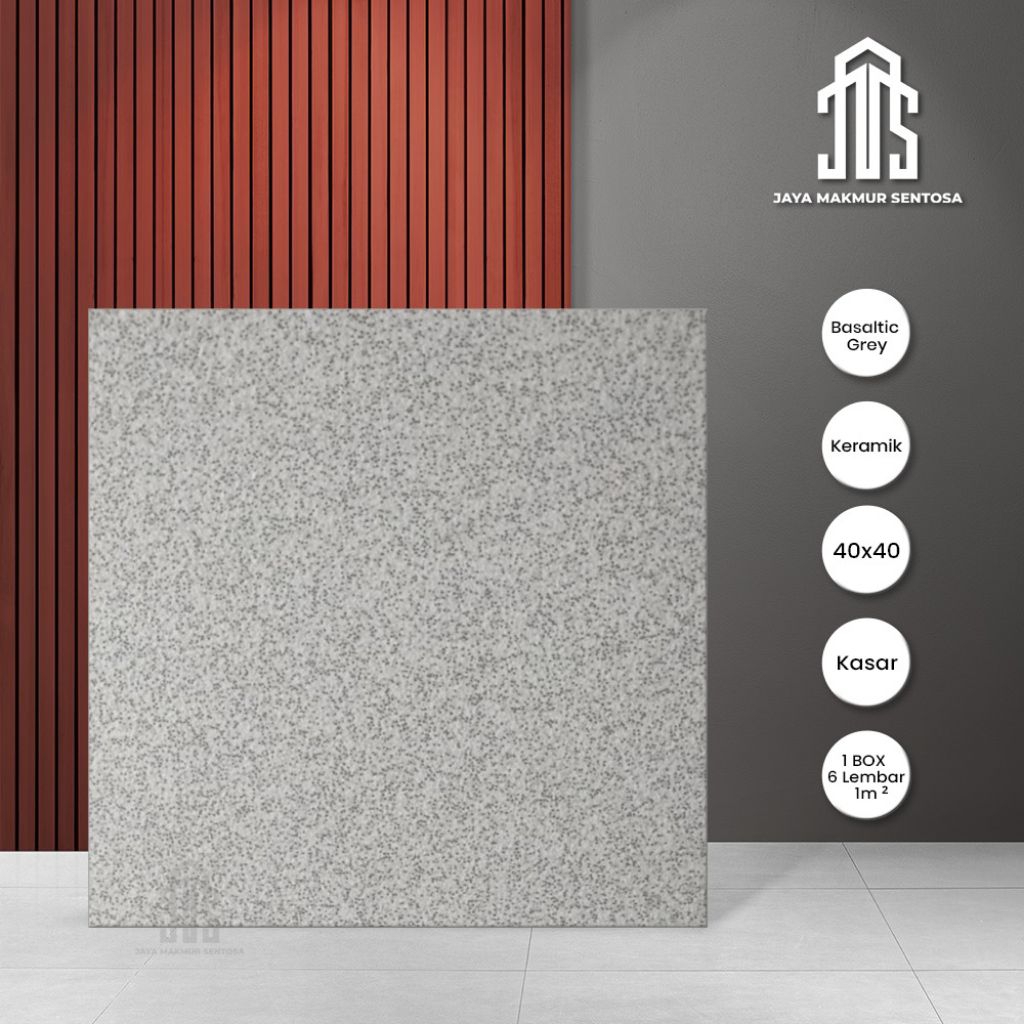 Keramik Lantai Motif Kulit Jeruk Basaltic Grey 40x40