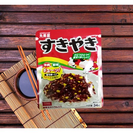 

Marumiya Sukiyaki Beef Furikake, Taburan untuk Nasi Rasa BBQ Daging Sapi | 34g dan 70gr