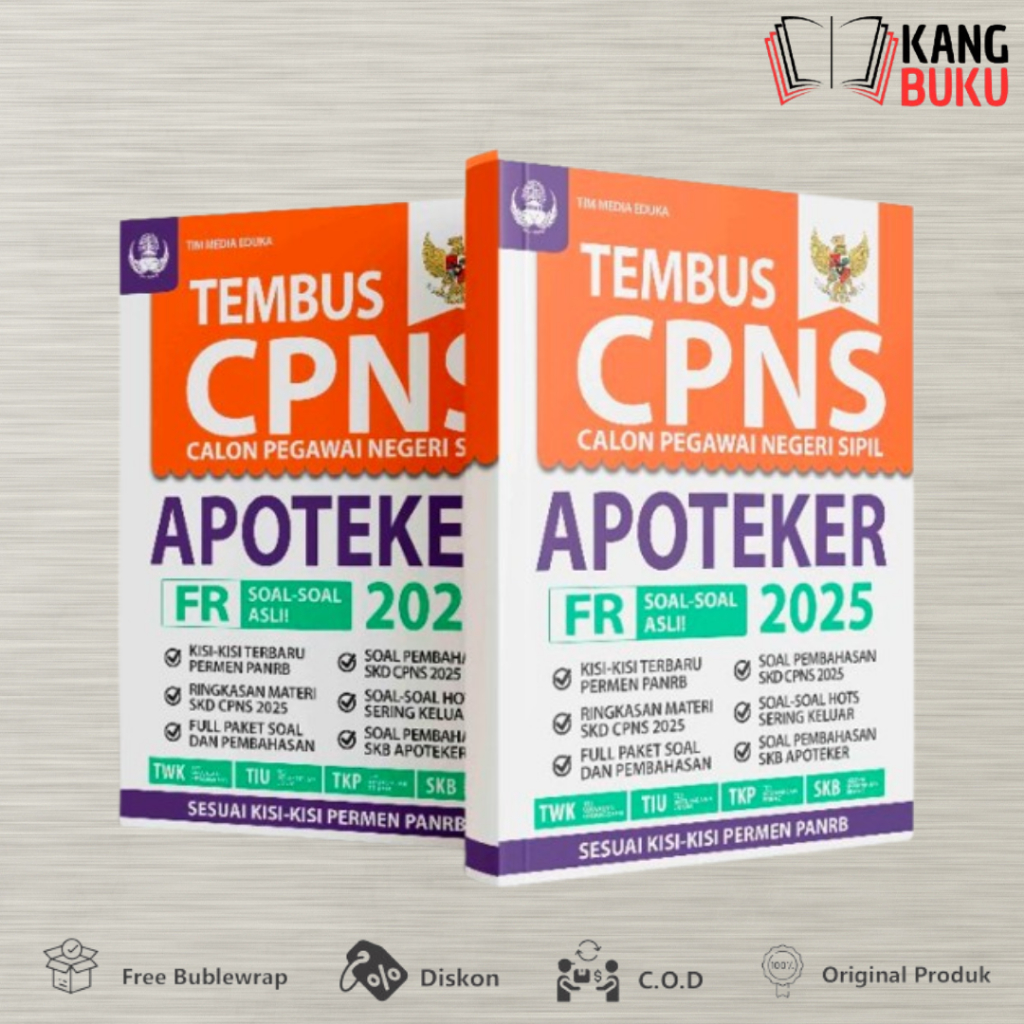 BUKU TES CPNS - TEMBUS CPNS APOTEKER 2025 - MEDIA EDUKA