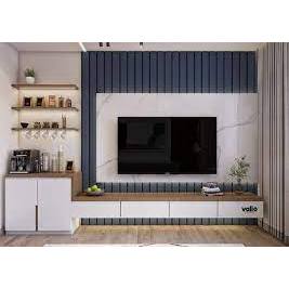 Backdrop Tv Custom, Minimalis