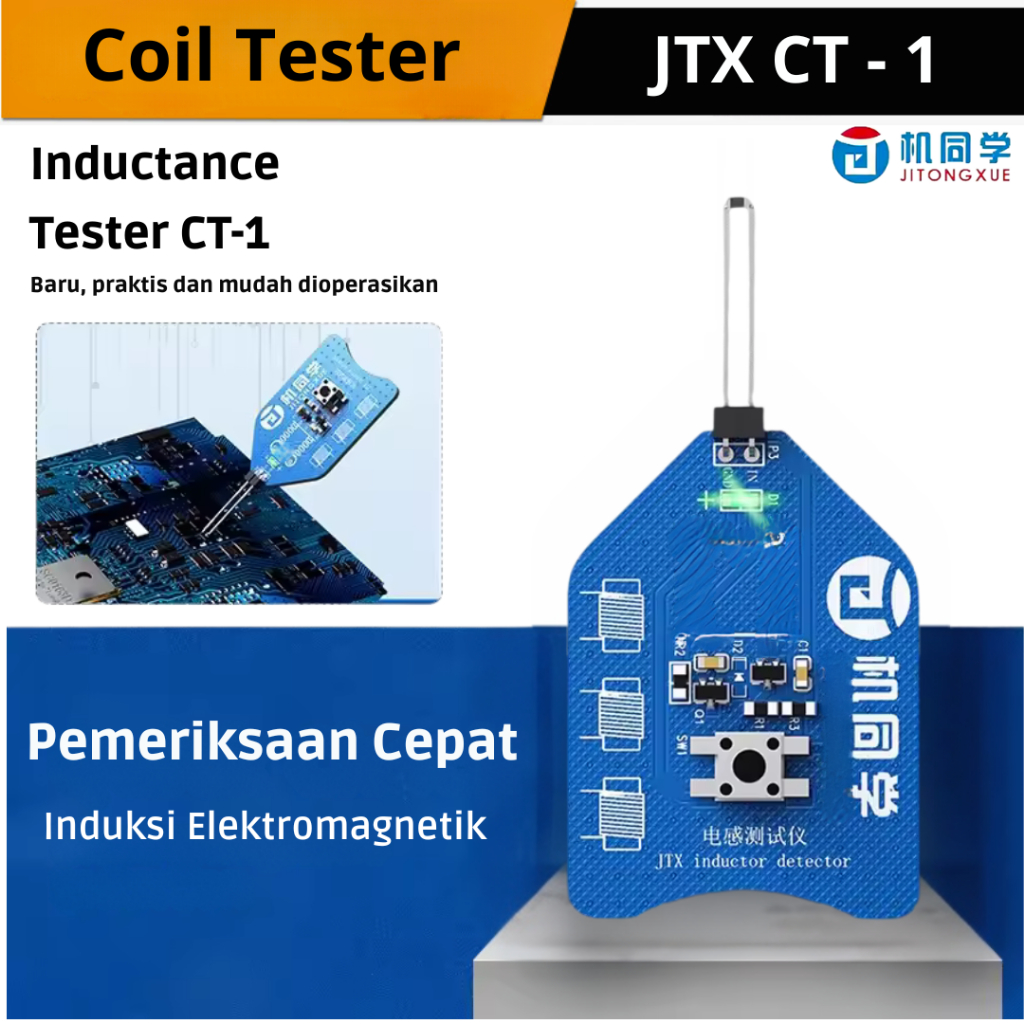 JTX Coil Tester CT - 1 Alat Tes Jalur Putus Kapasitor Resistor Dan Dioda