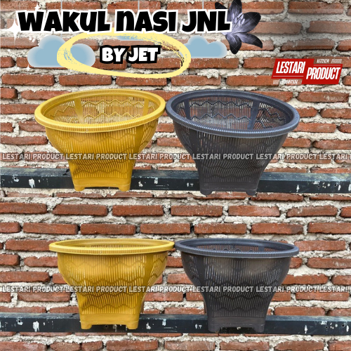 ( 6 PCS ) WAKUL BOBOKO NASI JET JNL BESAR | BAKUL NASI | BAKUL PLASTIK | WAKUL NASI | WAKUL PLASTIK 