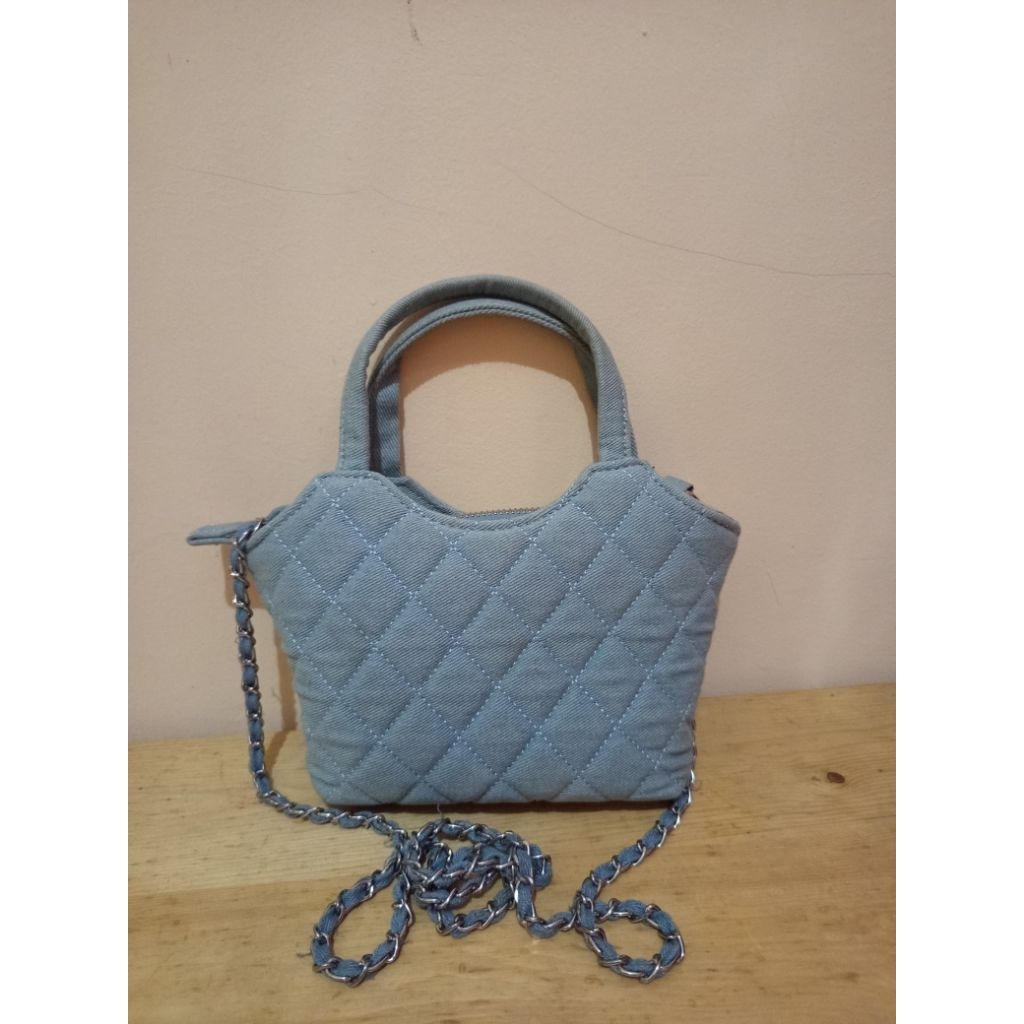 PRELOVED COLORBOX BLUE BAG