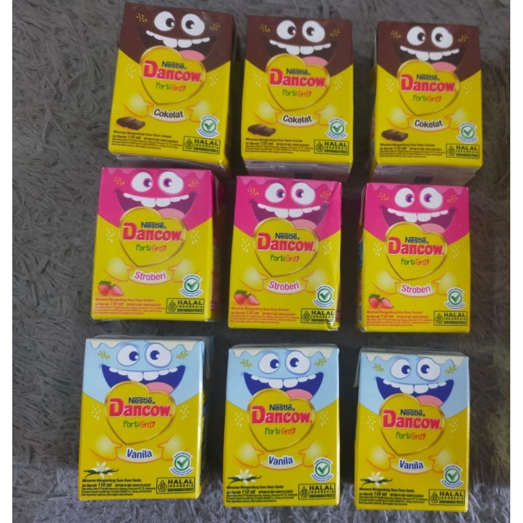 

harga paling murah dancow uht 110 ml coklat strawberry vanila isi 36pcs