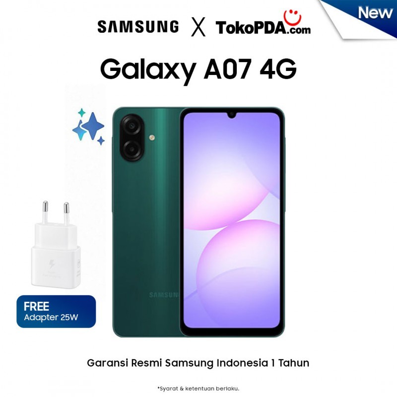 Samsung Galaxy A07 5G 4G 4GB 64GB/128GB Original Garansi SEIN 1 Tahun | Mediatek Helio G99 6nm | Lay