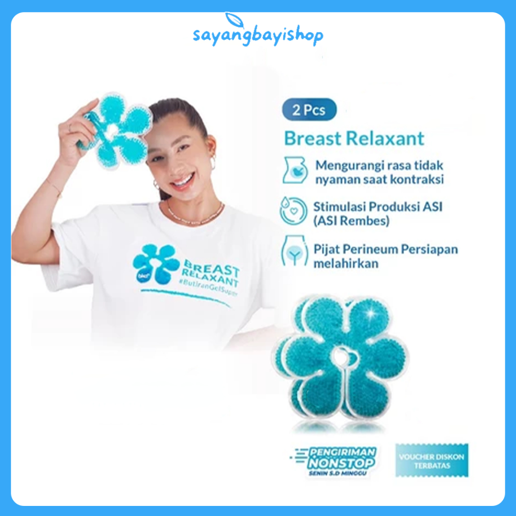 

【COD】Breast Relaxant Isi 2pcs - Free Cover | Relaksasi Payudara Untuk Ibu Hamil & Pelancar ASI