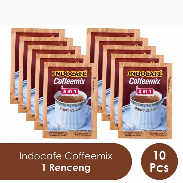

Indocafe Coffemix 1 Renceng isi 10 Sachet / INDOCAFE COFFEMIX 3 in 1