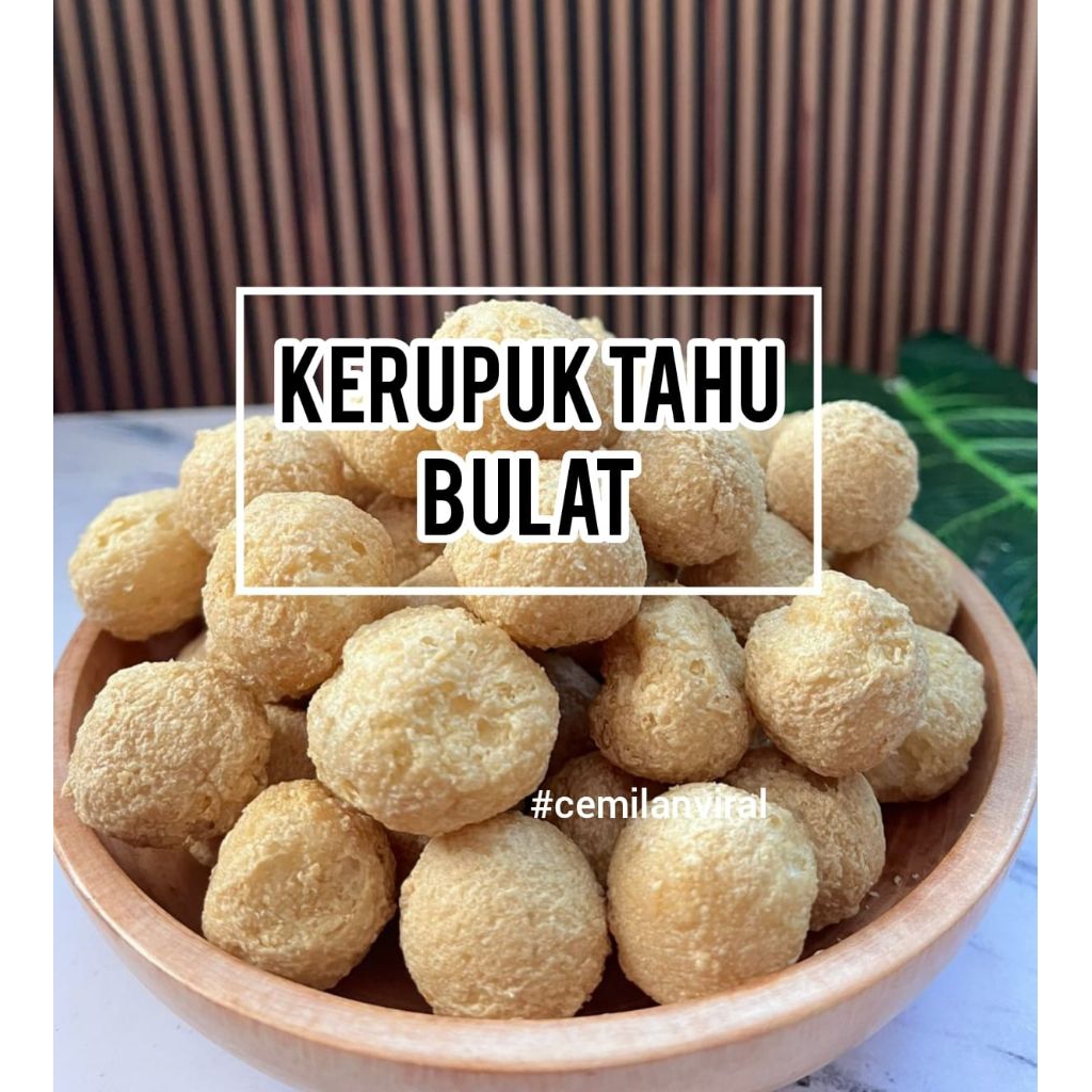 

Cemilan Viral Kerupuk Tahu Bulat Mini Krupuk Tahu Crispy Snack Renyah Asin Food Keripik Makanan Tahu Kelereng