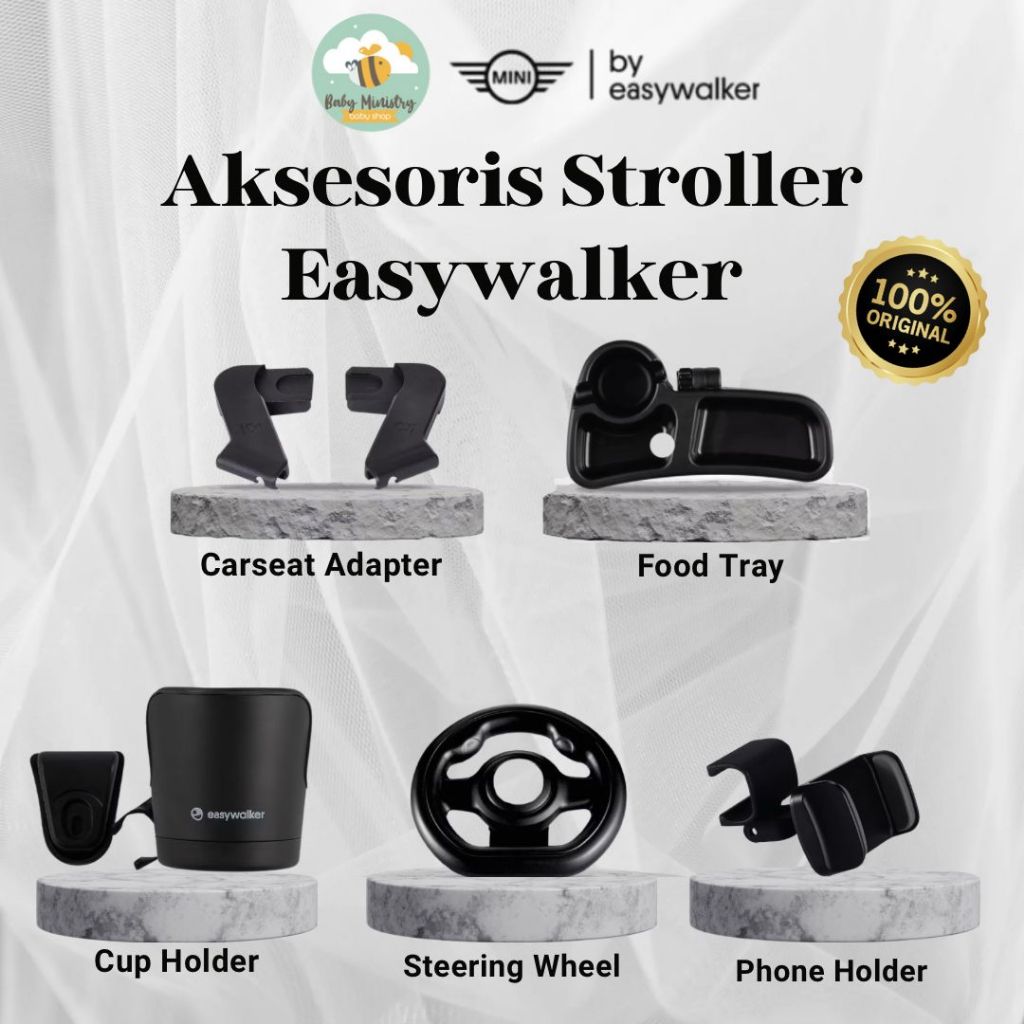 Easywalker FOOD TRAY / pelengkap stroller anak / Easywalker BUGGY GO Accessories / CUP HOLDER easywa