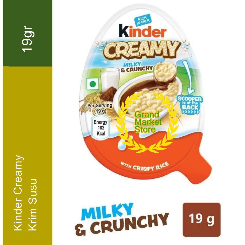 

Promo Murah Kinder Creamy 1 Pack Kinder Creamy isi 12 pcs Coklat Chocolate Camilan Cemilan Food
