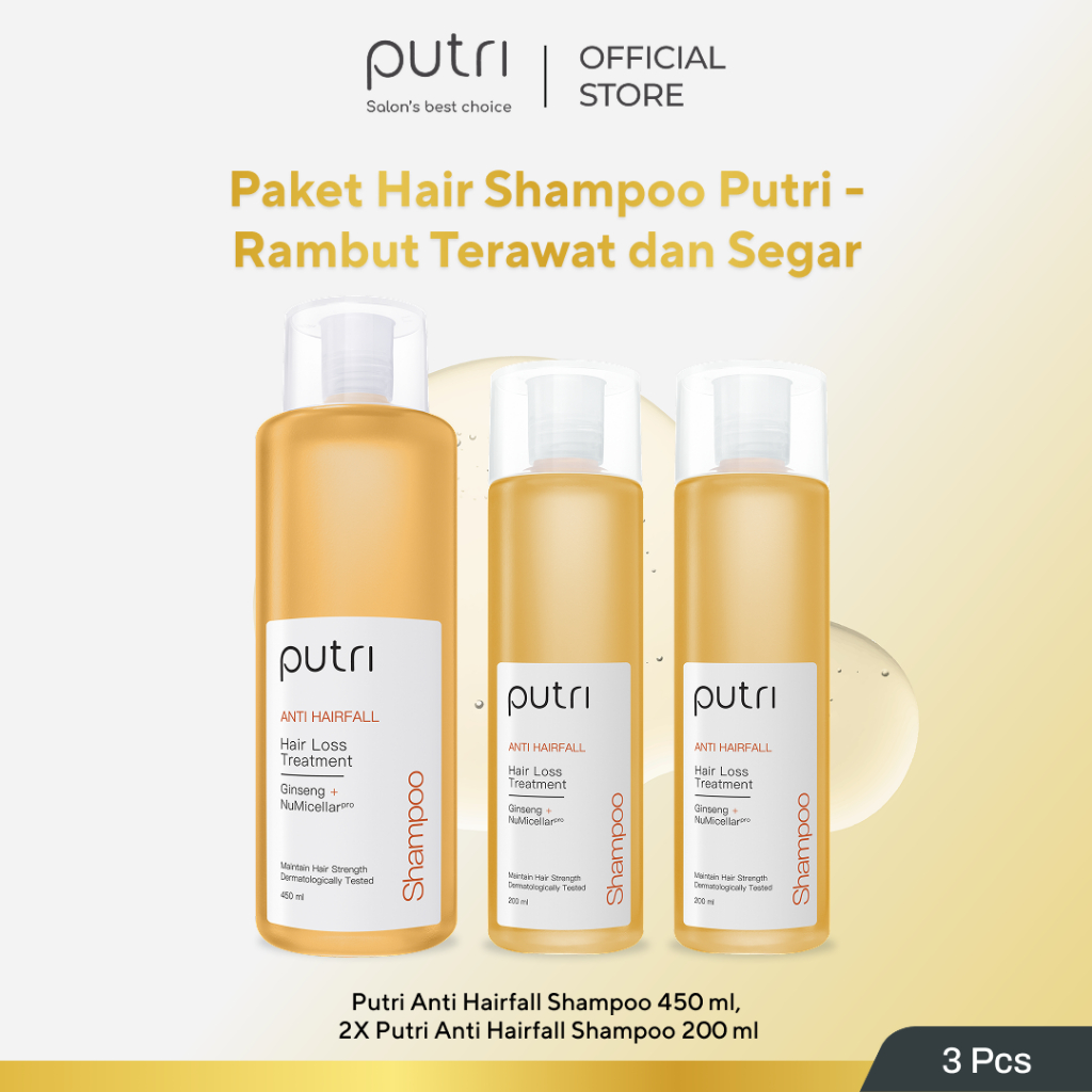 Putri Paket Hair Shampoo Putri – Rambut Terawat dan Segar | Shampoo Wangi Tahan Lama | Shampoo Rambu