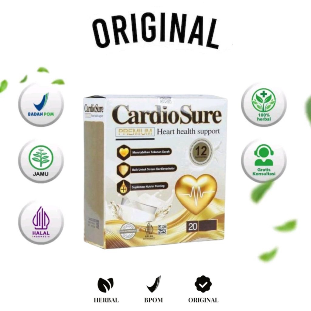 

CARDIOSURE MILK SUSU OBAT HIPERTENSI JANTUNG STRUK KOLESTROL ASAM URAT 100% ORIGINAL